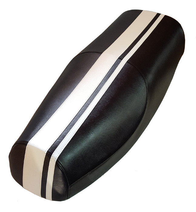 Bajaj Legend Scooter Seat Cover Dual Racing Stripes - Click Image to Close